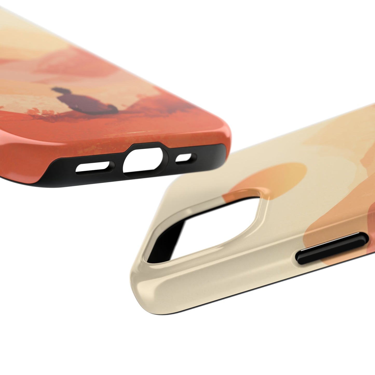 Sunset Mountain Meditation Tough Phone Case - Just Gigi IFYKYK