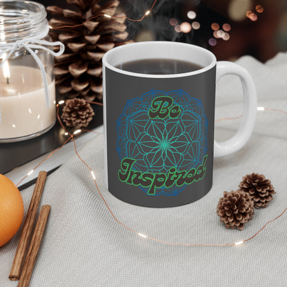Be Inspired Mandala 11oz Mug - Just Gigi IFYKYK
