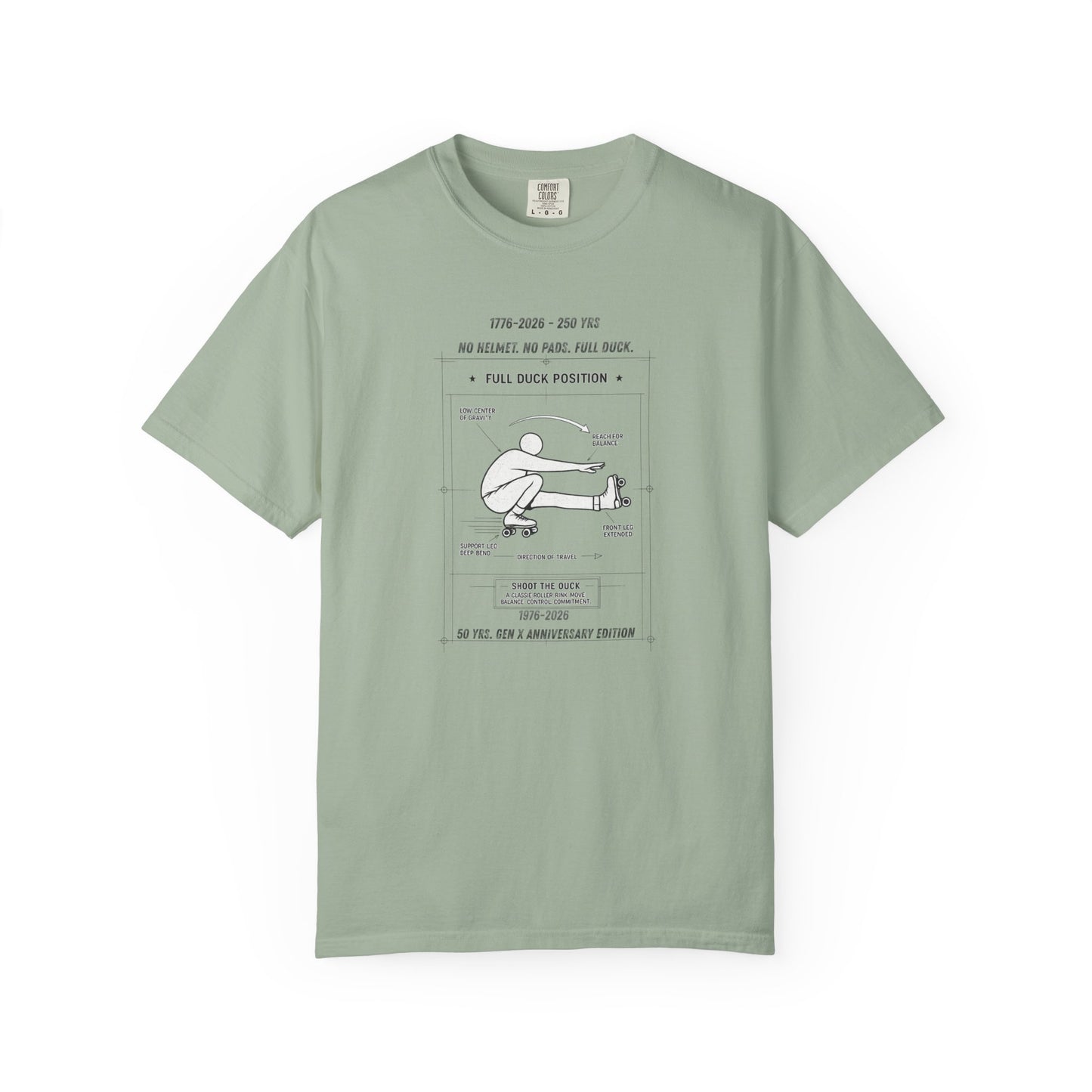 Full Duck Position Blueprint Graphic Tee - Just Gigi IFYKYK