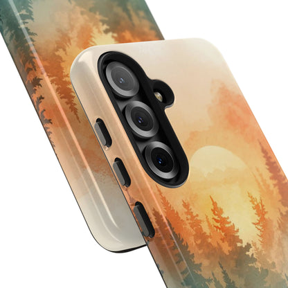 Sunset Forest Mist Tough Phone Case -Just Gigi IFYKYK