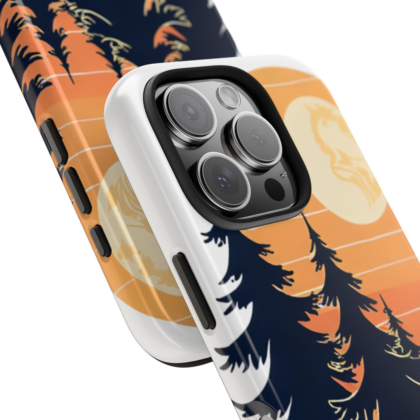 Retro Sunset Pines Graphic Phone Case - Just Gigi IFYKYK