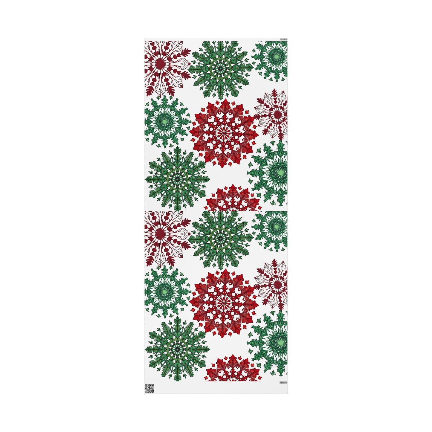OG Red & Green Block Print Holiday Wrapping Paper - Red & Green Holiday Gift Wrap