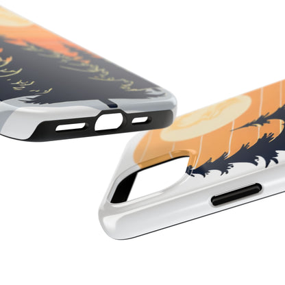 Retro Sunset Pines Graphic Phone Case - Just Gigi IFYKYK