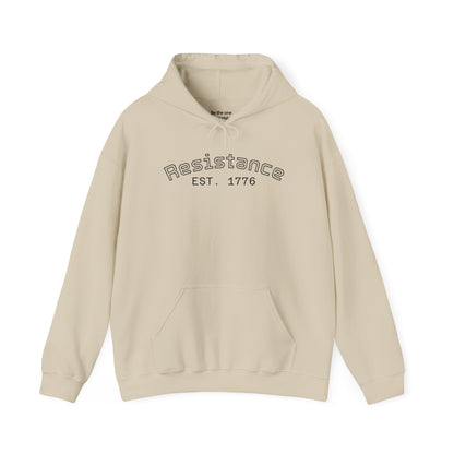 Resistance Est. 1776 Hoodie — Frog Hood Portrait Graphic Sweatshirt