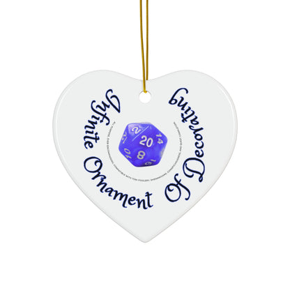 Infinite Ornament of Decorating Heart-Shaped Ceramic - Just Gigi IFYKYK