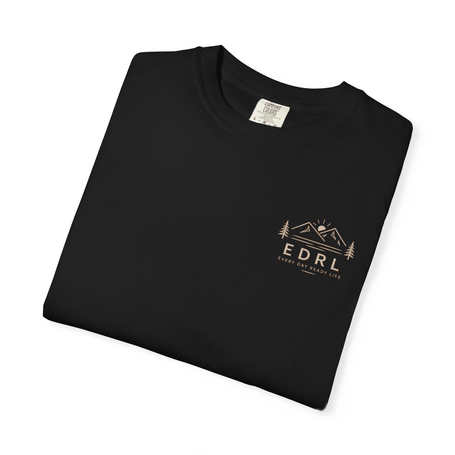 EDRL Mountain Logo T‑Shirt — Minimal Outdoor Crewneck