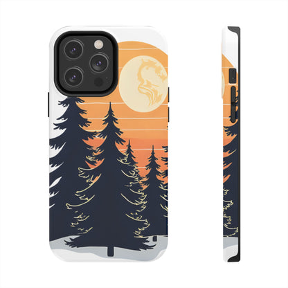Retro Sunset Pines Graphic Phone Case - Just Gigi IFYKYK