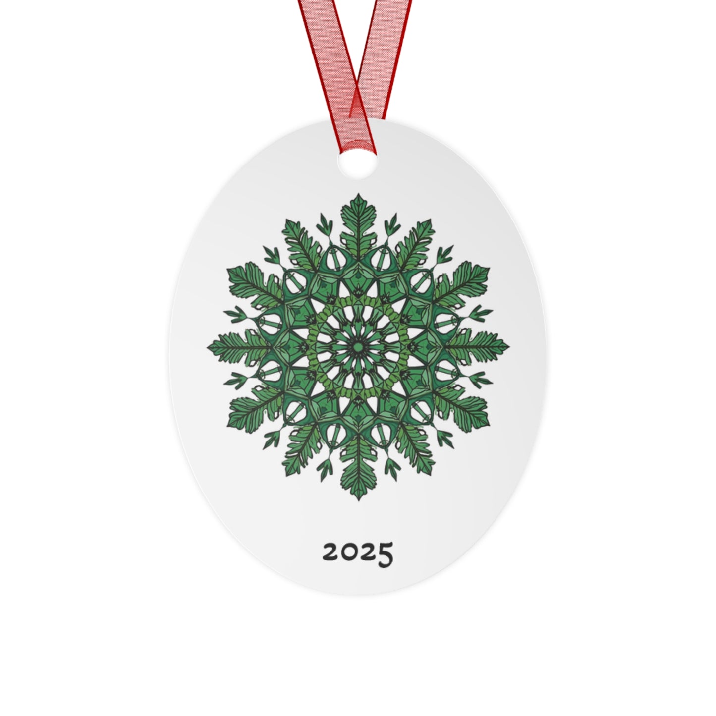 2025 Green Mandala Bell Metal Ornament — Just Gigi IFYKYK