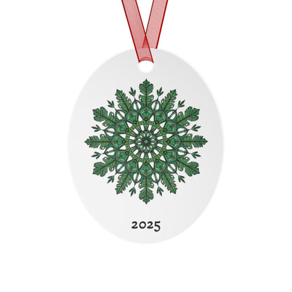2025 Green Mandala Bell Metal Ornament — Just Gigi IFYKYK