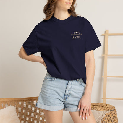EDRL Mountain Logo T‑Shirt — Minimal Outdoor Crewneck