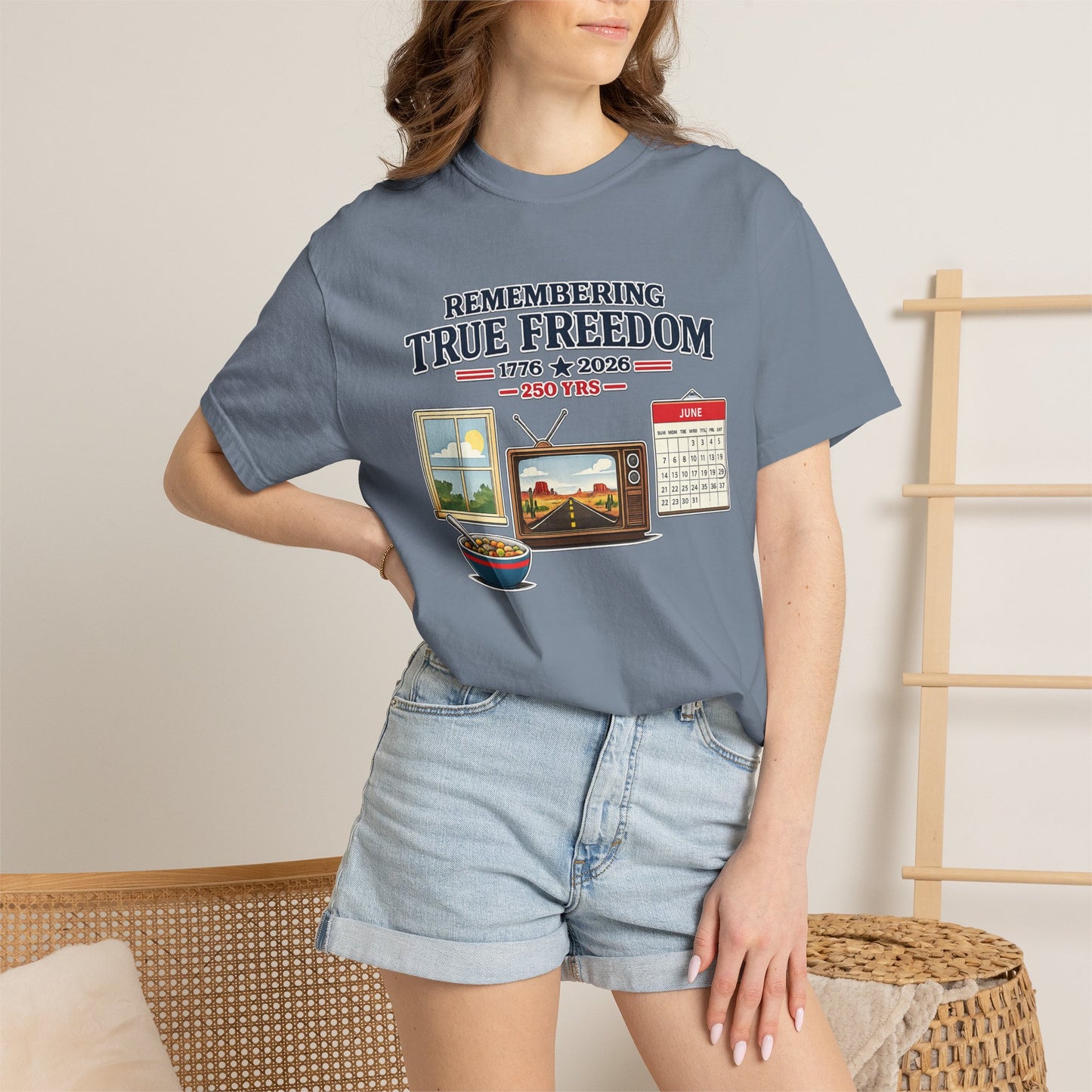 Remembering True Freedom T‑Shirt — 1776 to 2026 Patriotic Graphic Tee Just Gigi IFYKYK