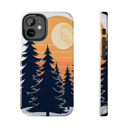 Retro Sunset Pines Graphic Phone Case - Just Gigi IFYKYK