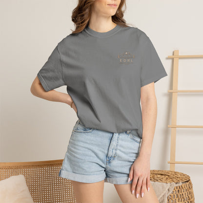 EDRL Mountain Logo T‑Shirt — Minimal Outdoor Crewneck