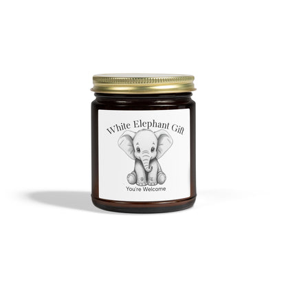 White Elephant Gift (4oz & 9oz) Scented Candles - Just Gigi IFYKYK