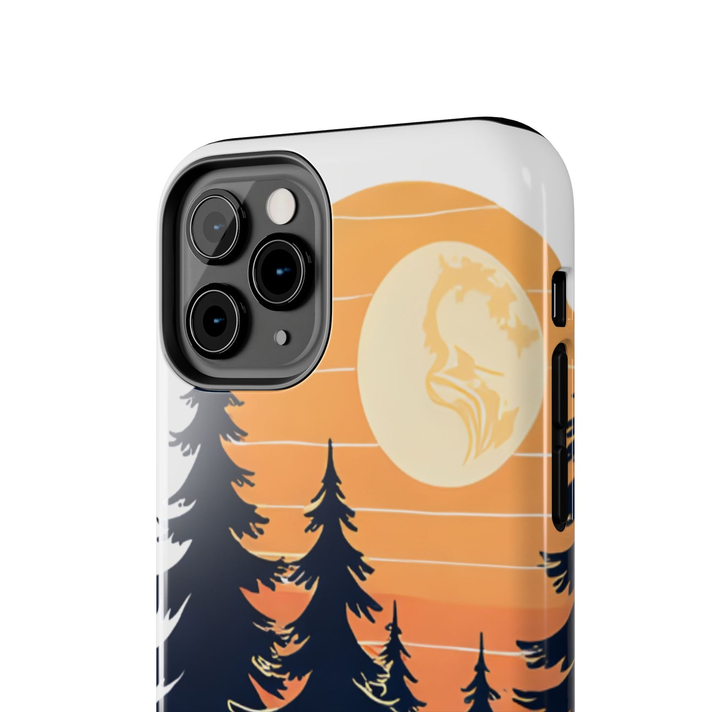 Retro Sunset Pines Graphic Phone Case - Just Gigi IFYKYK