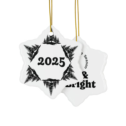 2025 Snowflake Keepsake Ceramic Ornament- Just Gigi IFYKYK