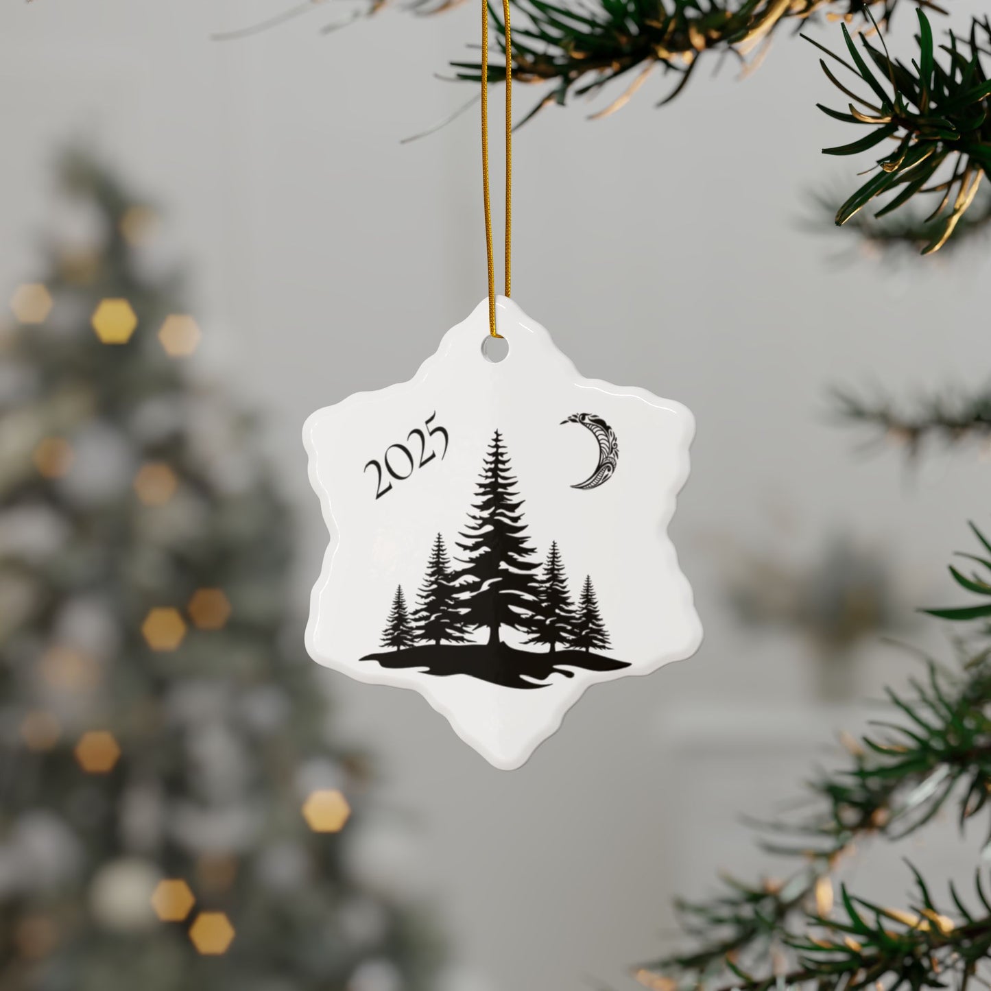 2025 Filigree Moon  Round Keepsake (2-Sided) Ornament