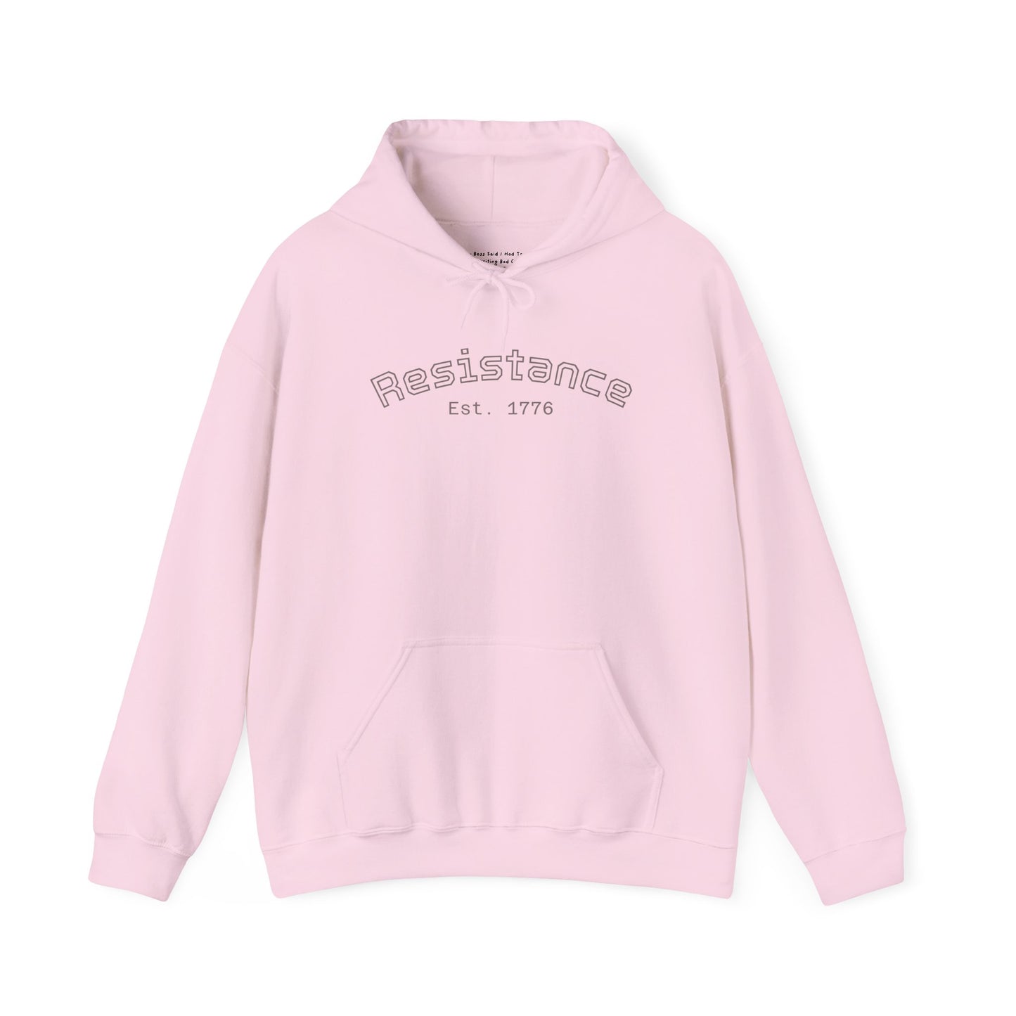 Resistance Hoodie — Vintage Flag Graphic Hooded Sweatshirt (Est. 1776)