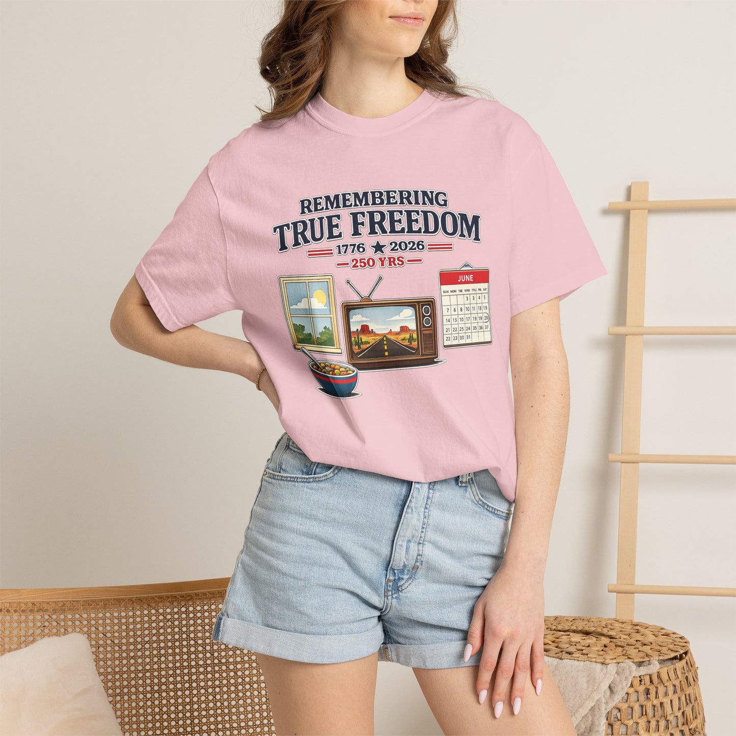 Remembering True Freedom T‑Shirt — 1776 to 2026 Patriotic Graphic Tee Just Gigi IFYKYK