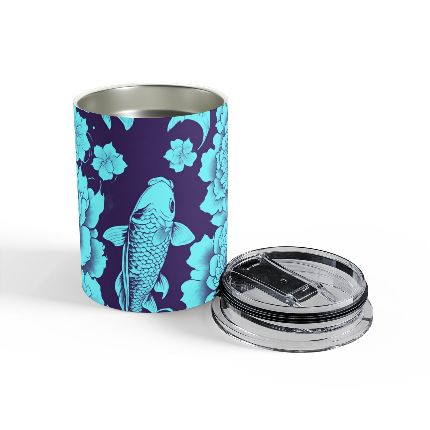 Teal Koi 10oz Tumbler - Just Gigi IFYKYK