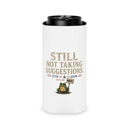 250th Anniversary Patriotic USA Frog Can Koozie