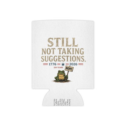250th Anniversary Patriotic USA Frog Can Koozie