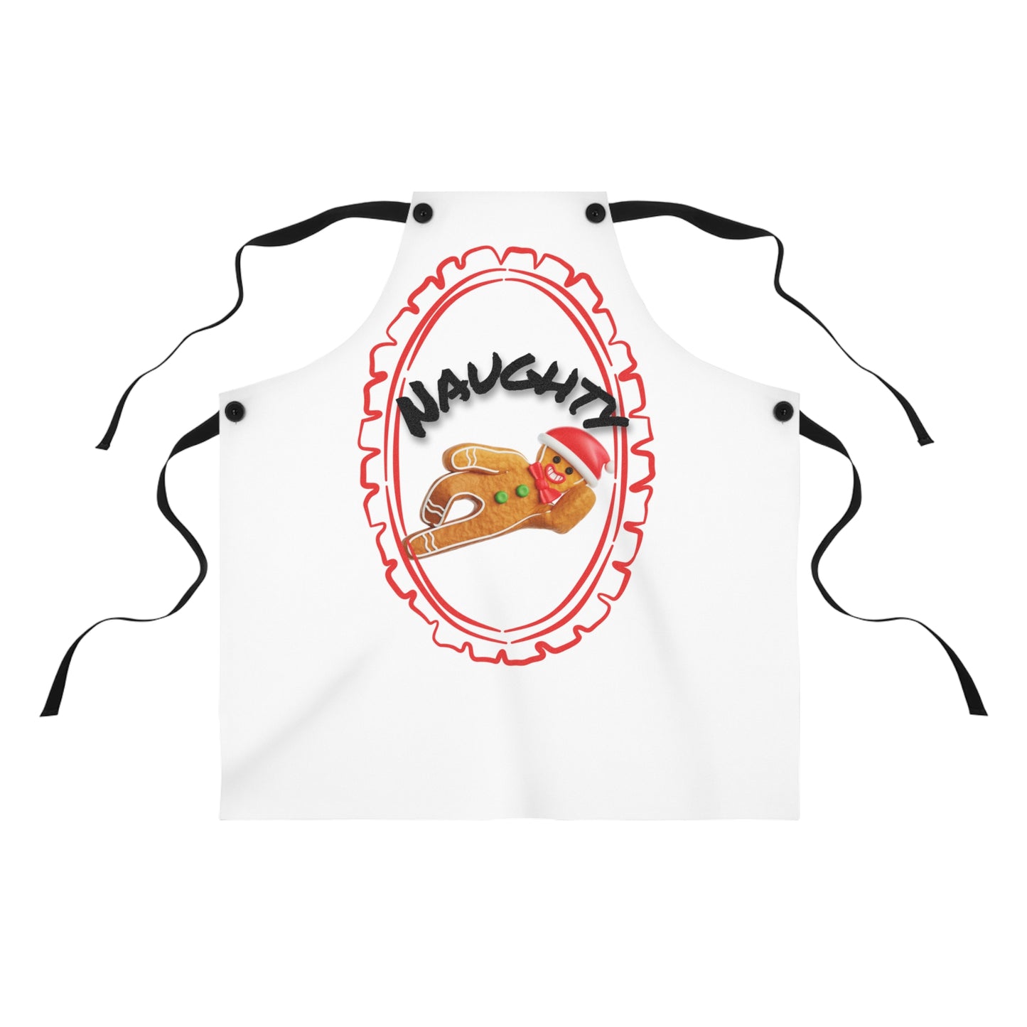 Naughty Gingerbread Apron —Just Gigi IFYKYK