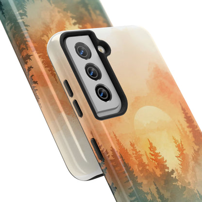 Sunset Forest Mist Tough Phone Case -Just Gigi IFYKYK