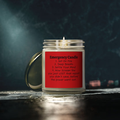 Emergency Candle - Coconut Apricot Wax Jar Candle - Just Gigi IFYKYK