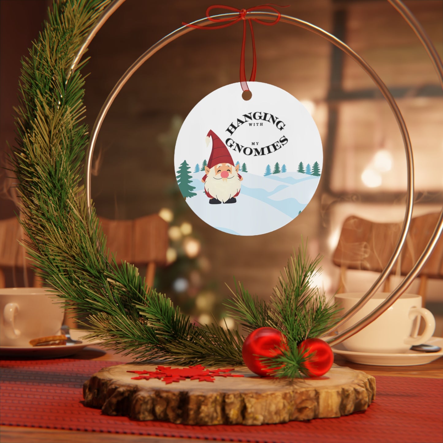 Hanging With My Gnomies 2 2025 Keepsake Ornament