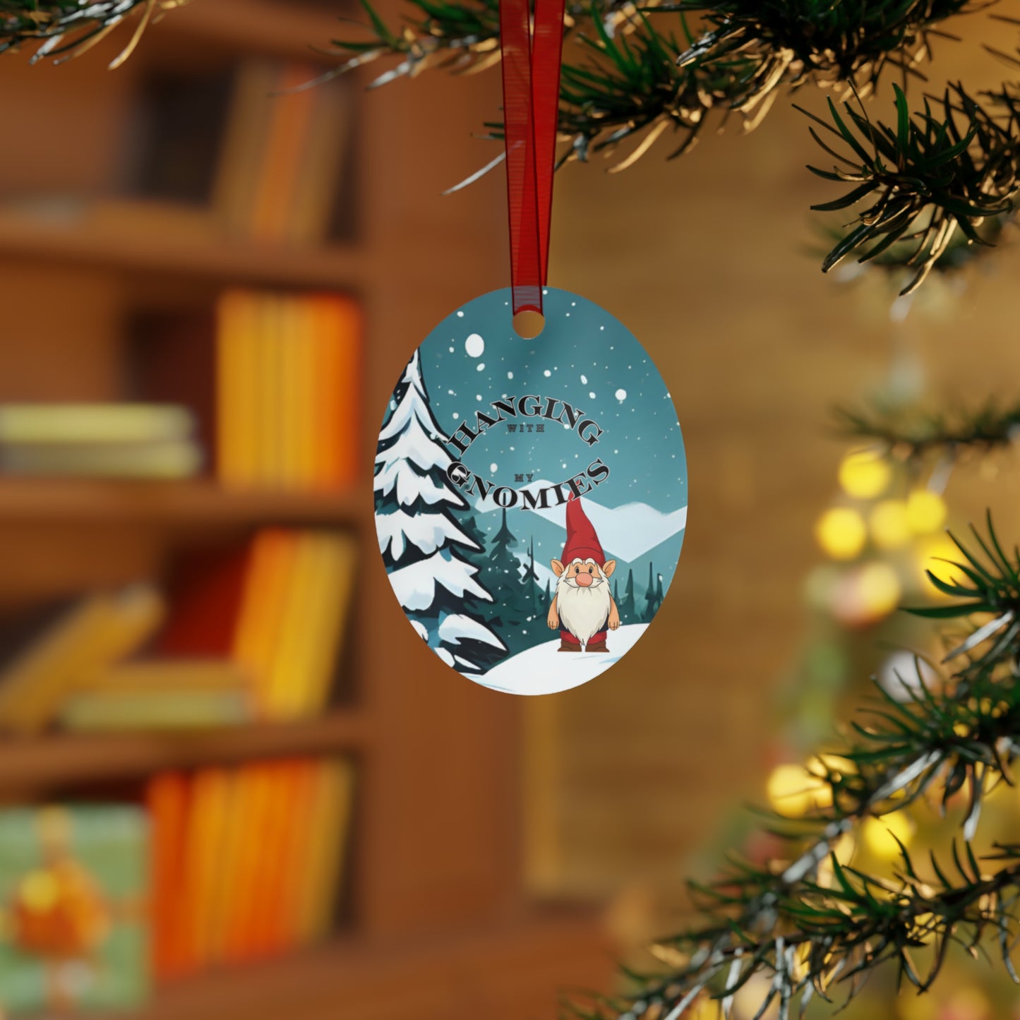 Hanging With My Gnomies Metal Ornament 2025 Keepsake