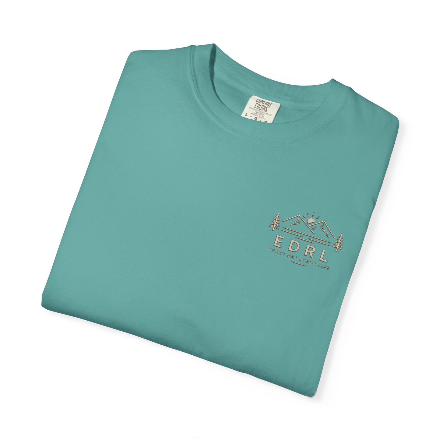 EDRL Mountain Logo T‑Shirt — Minimal Outdoor Crewneck