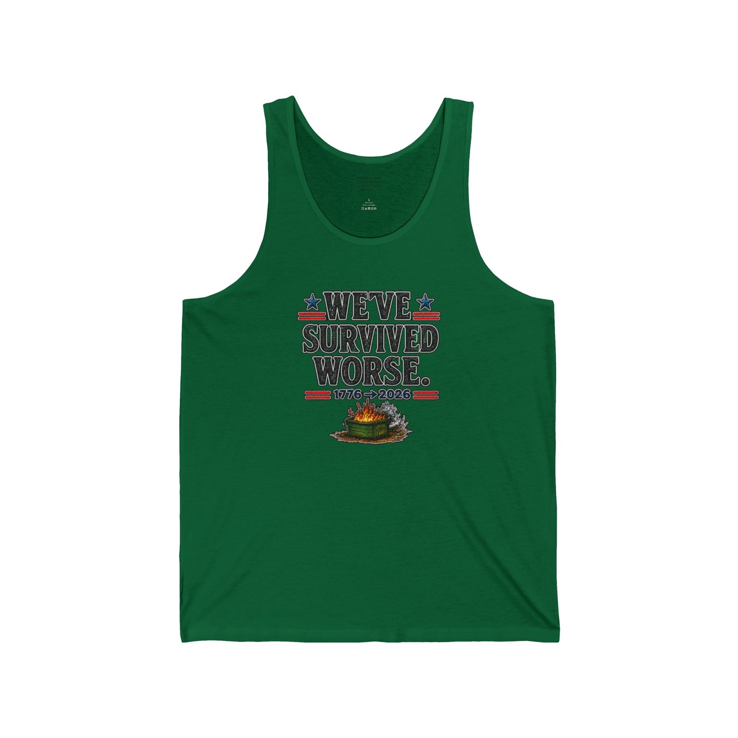 We’ve Survived Worse Tank Top — Patriotic Humor Tank