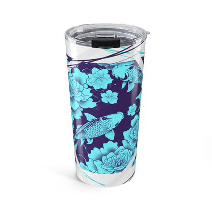 Chic Teal Koi Fish Tumbler - 20oz Just Gigi IFYKYK