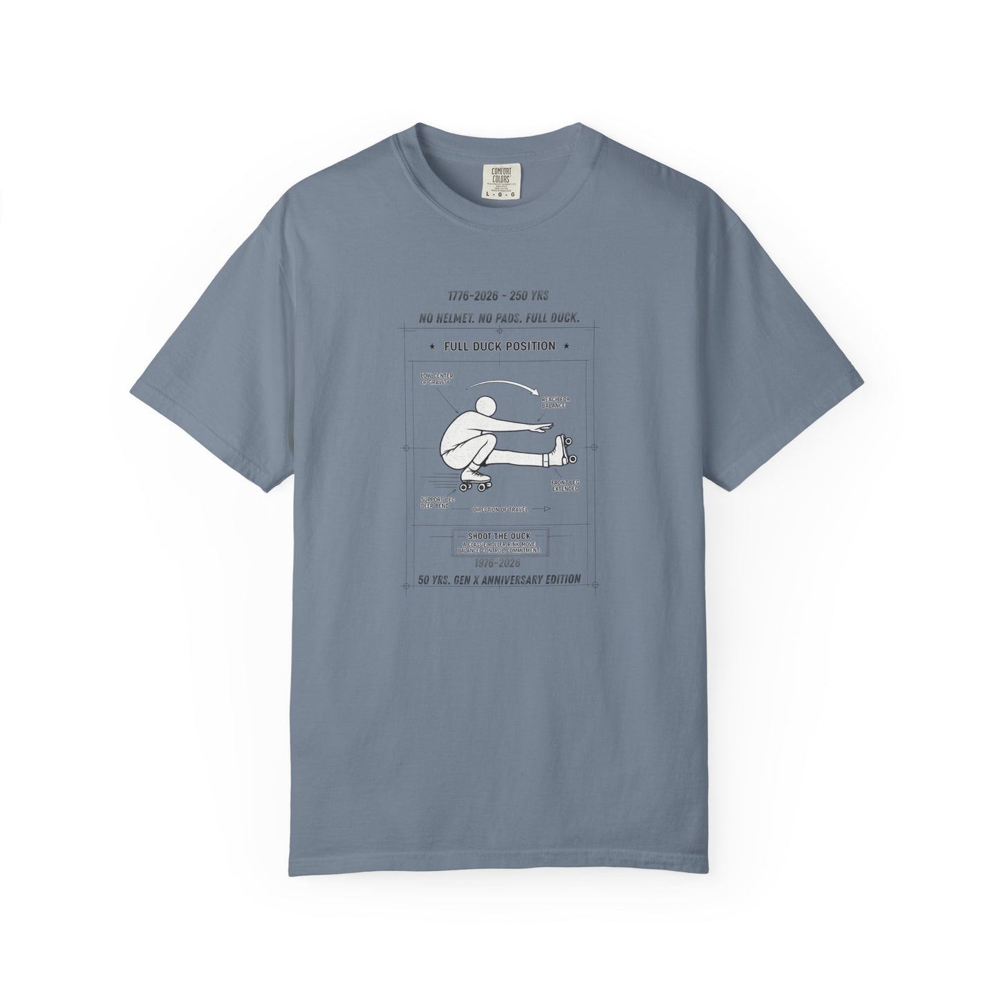 Full Duck Position Blueprint Graphic Tee - Just Gigi IFYKYK