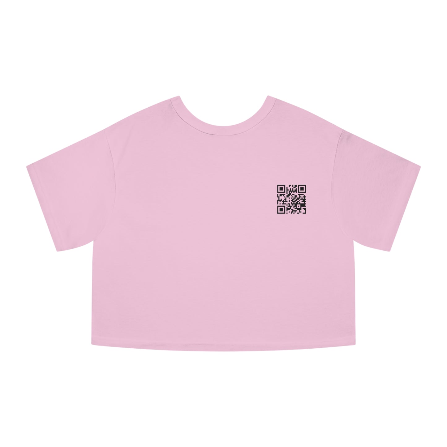 Cropped T-Shirt — Retro Cyberpunk Femme Portrait Graphic