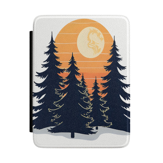 Retro Sunset Forest Design