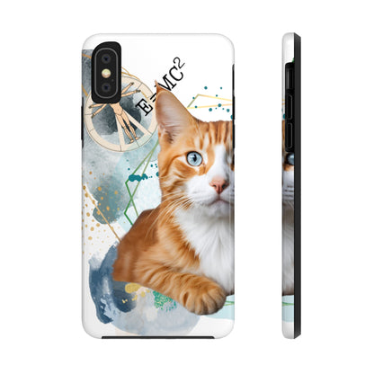 E=MC2 Cat Tough Phone Cases