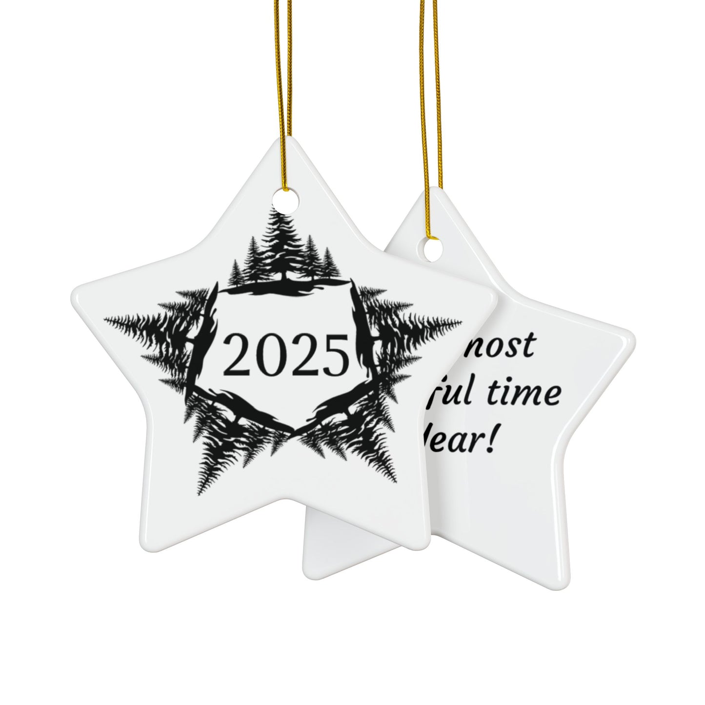 Forest Star Ceramic 2025 Keepsake Ornament - Just Gigi IFYKYK