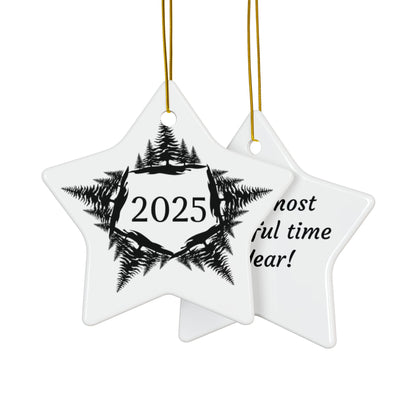 Forest Star Ceramic 2025 Keepsake Ornament - Just Gigi IFYKYK