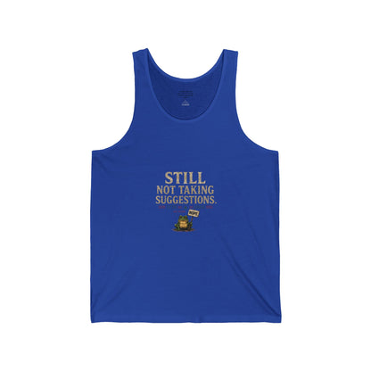 "Still Not Taking Suggestions" 250th Fun Frog Graphic Tank - Just Gigi IFYKY