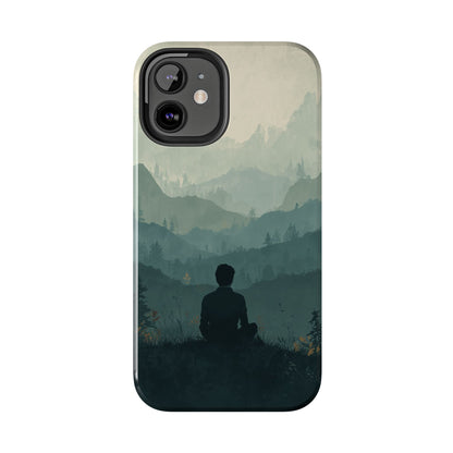 Grey Mountains Serene Silhouette Tough Case