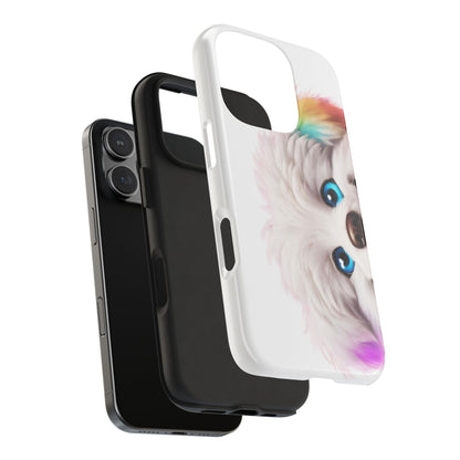 Peeking Doggo design Tough Phone Cases