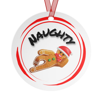 Naughty & Nice Gingerbread Metal Ornaments — Just Gigi IFYKYK