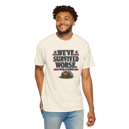 We’ve Survived Worse T-Shirt — 1776 → 2026 Patriotic Tee