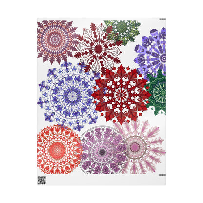 Kaleidoscope Mandala Snowflake Wrapping Paper -Just Gigi IFYKYK